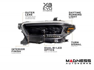 Toyota Tacoma LED Head Lights - XB EVO Hybrid Series - Morimoto (2016-2023) Toyota Tacoma LED Head Lights - XB EVO Hybrid Series - Morimoto (2016-2023)